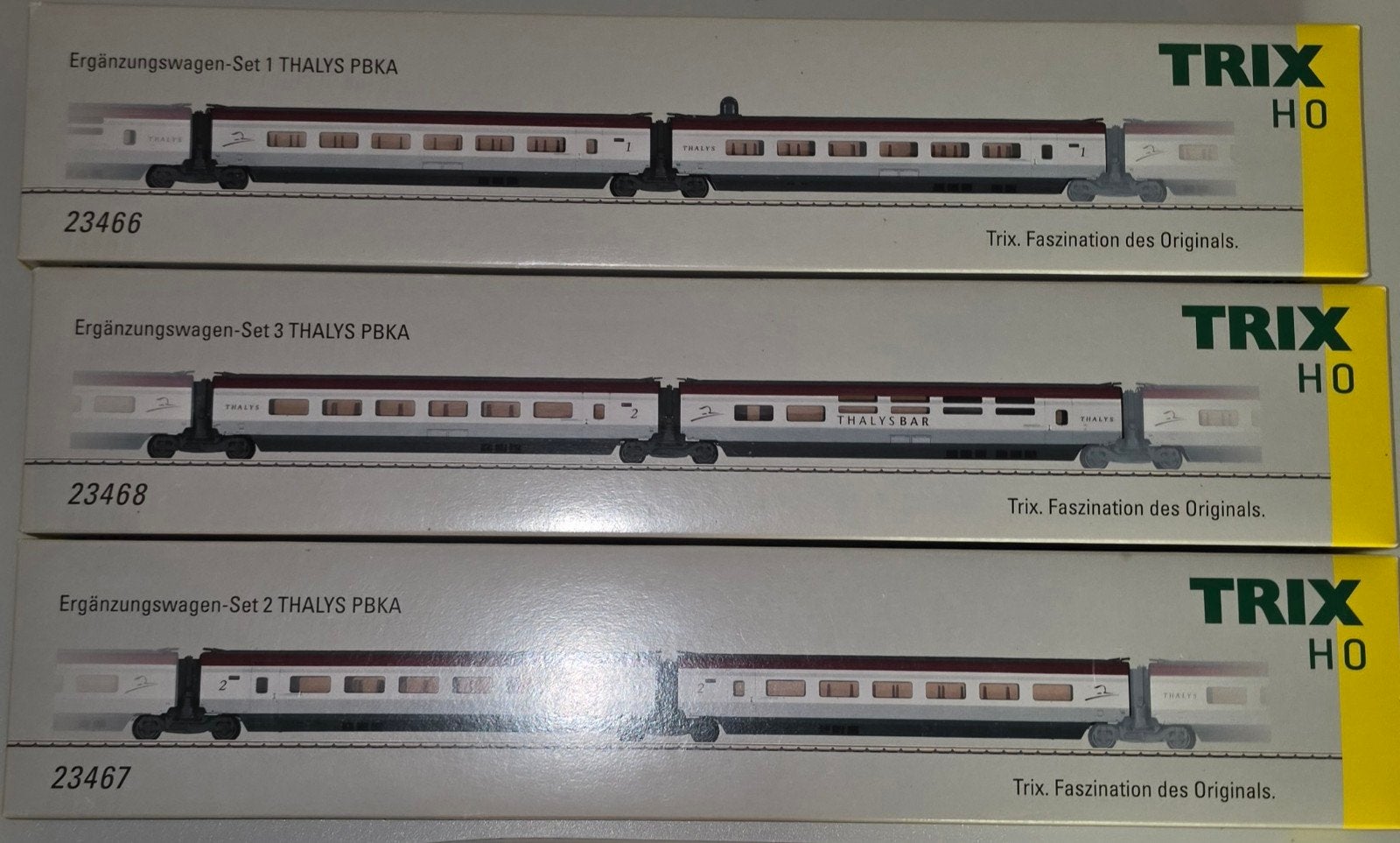 Coffret extension voiture thalys trix, Hobby en Vrije tijd, Rails, Trix