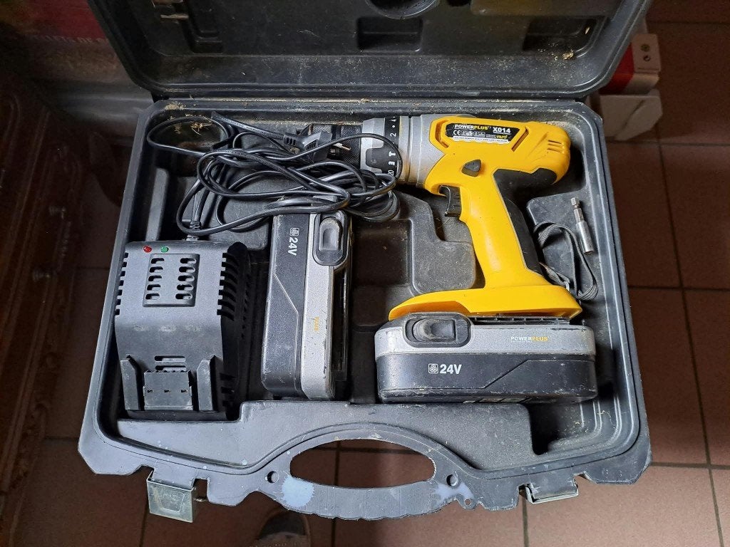 Perceuse visseuse sans fil Powerplus 24 V, Ophalen, Gebruikt, Boormachine