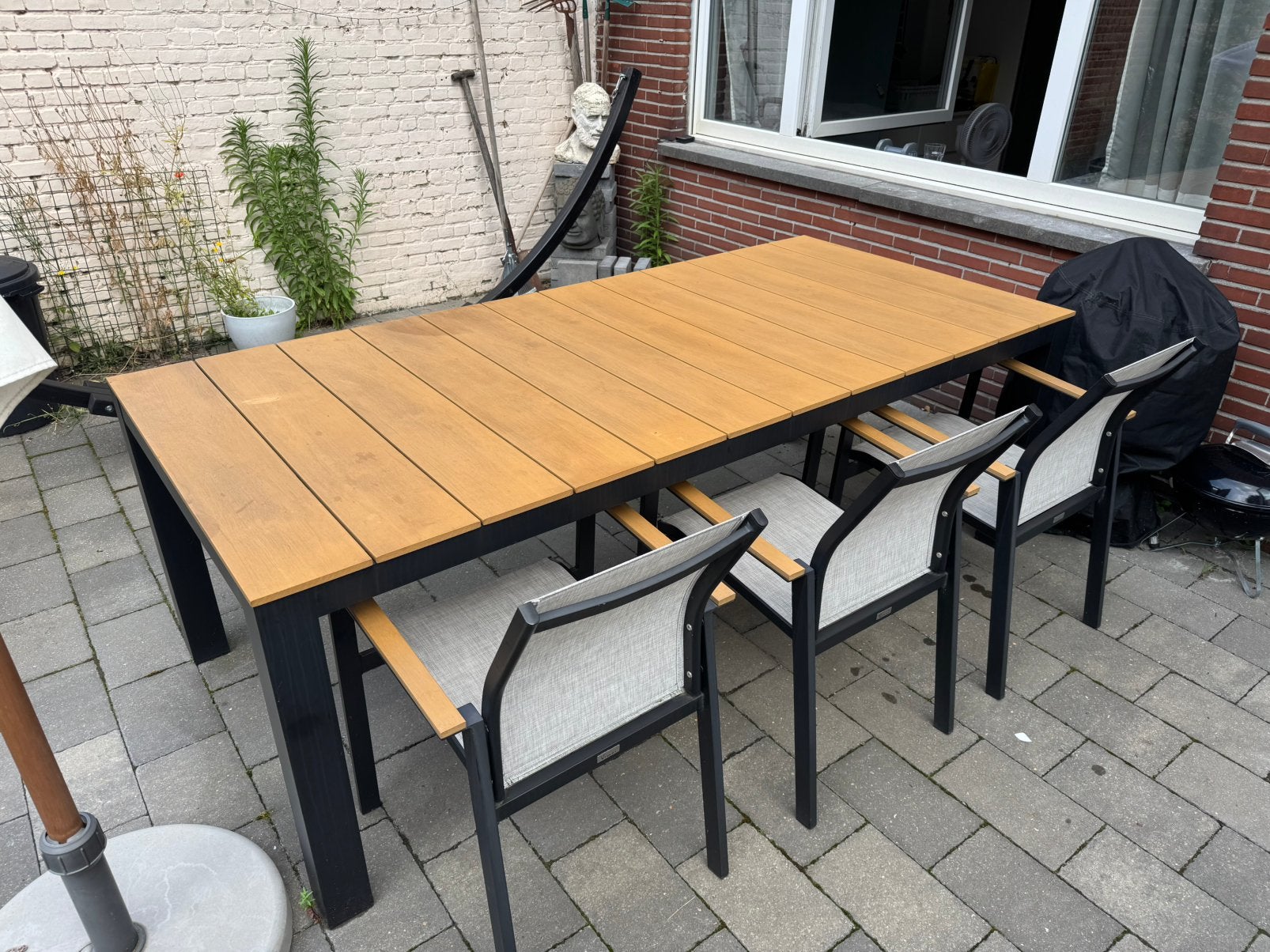 Table de jardin + 6 chaises par Vinci, Enlèvement, Utilisé, Rectangulaire