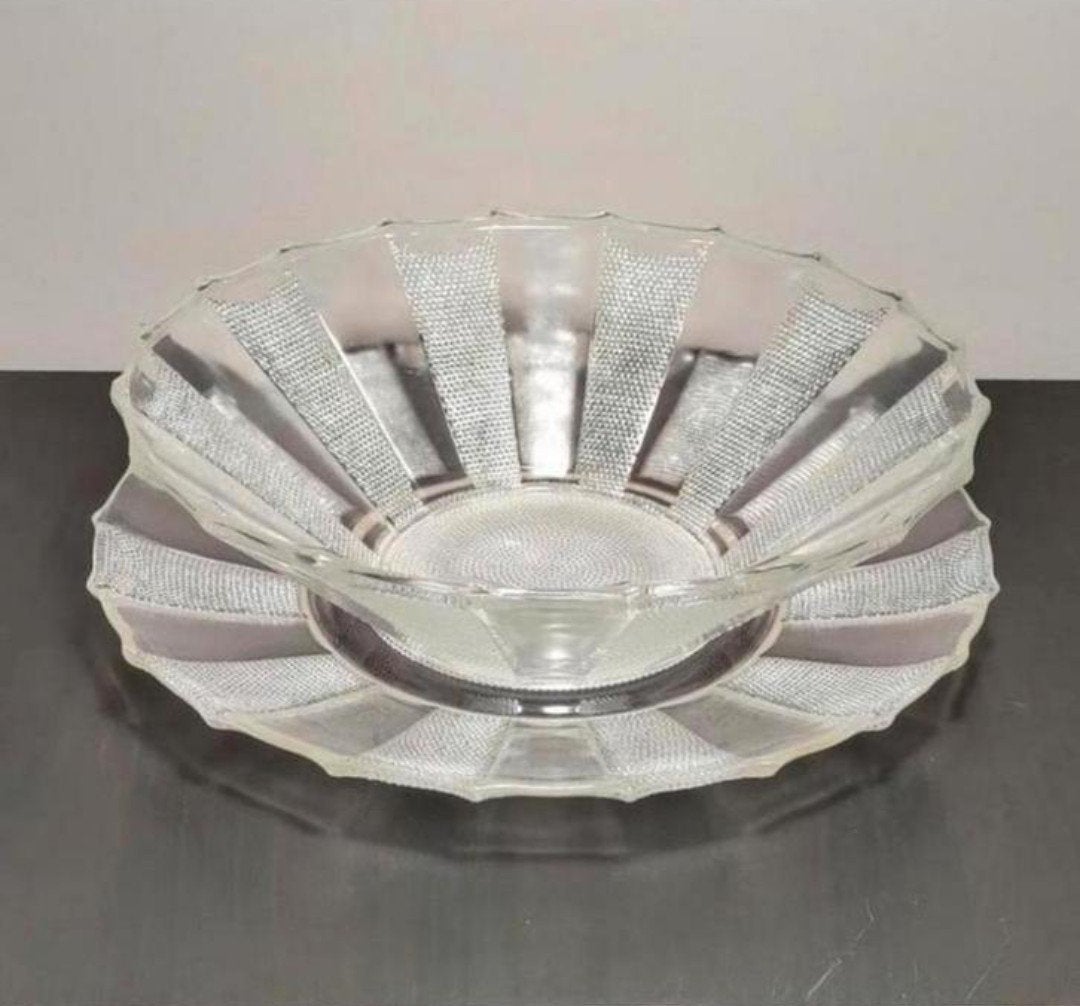 Art-déco coupe met onderschotel, Ophalen of Verzenden