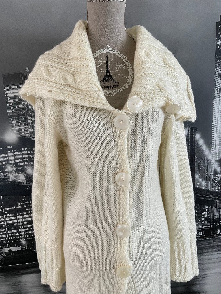 prachtige witte trui pull vest tricot Bruphils - 42, Kleding | Dames, Truien en Vesten, Verzenden, Wit, Maat 42/44 (L), Bruphils