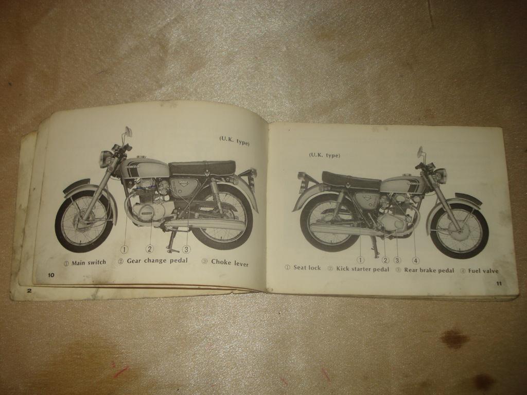 HONDA CB 250 Ancien Manuel du Propriétaire, Motos, Enlèvement ou Envoi, Honda