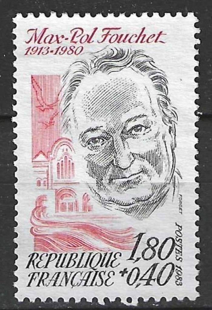 Francia 1983 - Yvert 2282 - Max-Pol Fouchet (ST), Envoi, Affranchi