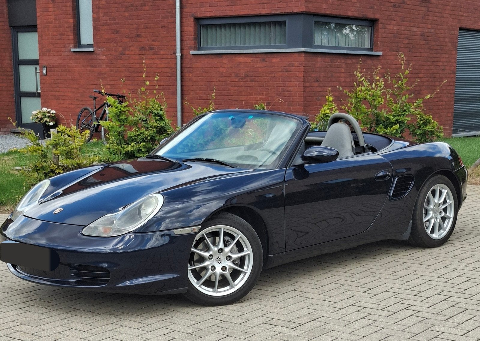 Porsche Boxster 2.7 228 pk Stage 2, Auto's, Blauw, Handgeschakeld, Grijs, Particulier