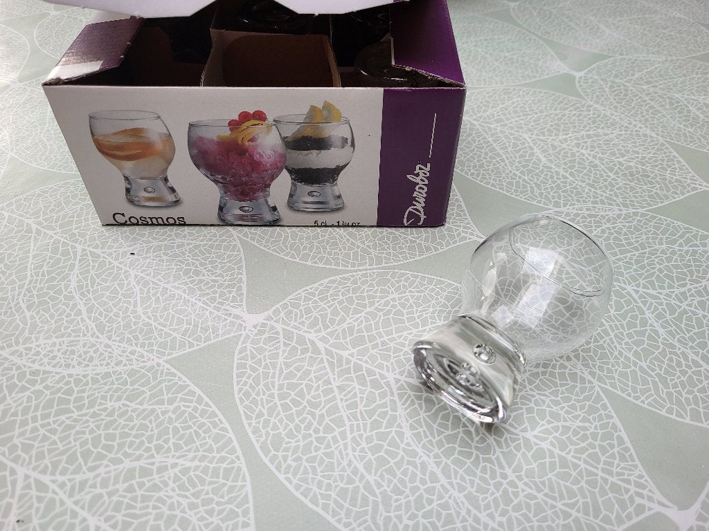 Merk Cosmos: 5 apero hapjes/tapas glaasjes, Huis en Inrichting, Ophalen of Verzenden, Nieuw, Glas, Glas of Glazen