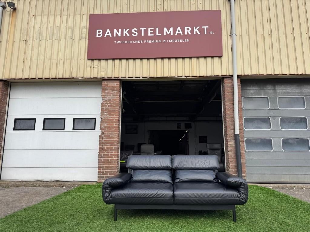 Rolf Benz PLURA multifunctionele design relax leren bank, Huis en Inrichting, Design, Tweepersoons, Ophalen of Verzenden, Zo goed als nieuw