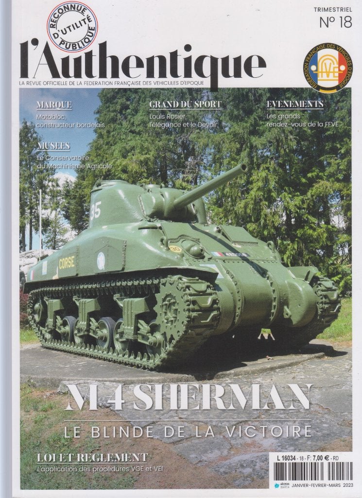 Véhicule Militaire de collection Char Sherman M4, Envoi, Armée de terre