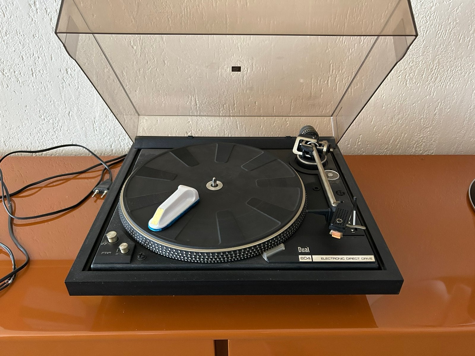 Dual 604 electronic direct drive, TV, Hi-fi & Vidéo, Enlèvement, Comme neuf, Tourne-disque, Dual