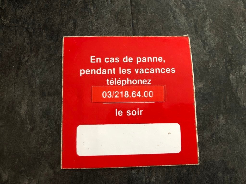 autocollant en cas de panne pendant les vacances - le soir, Enlèvement ou Envoi