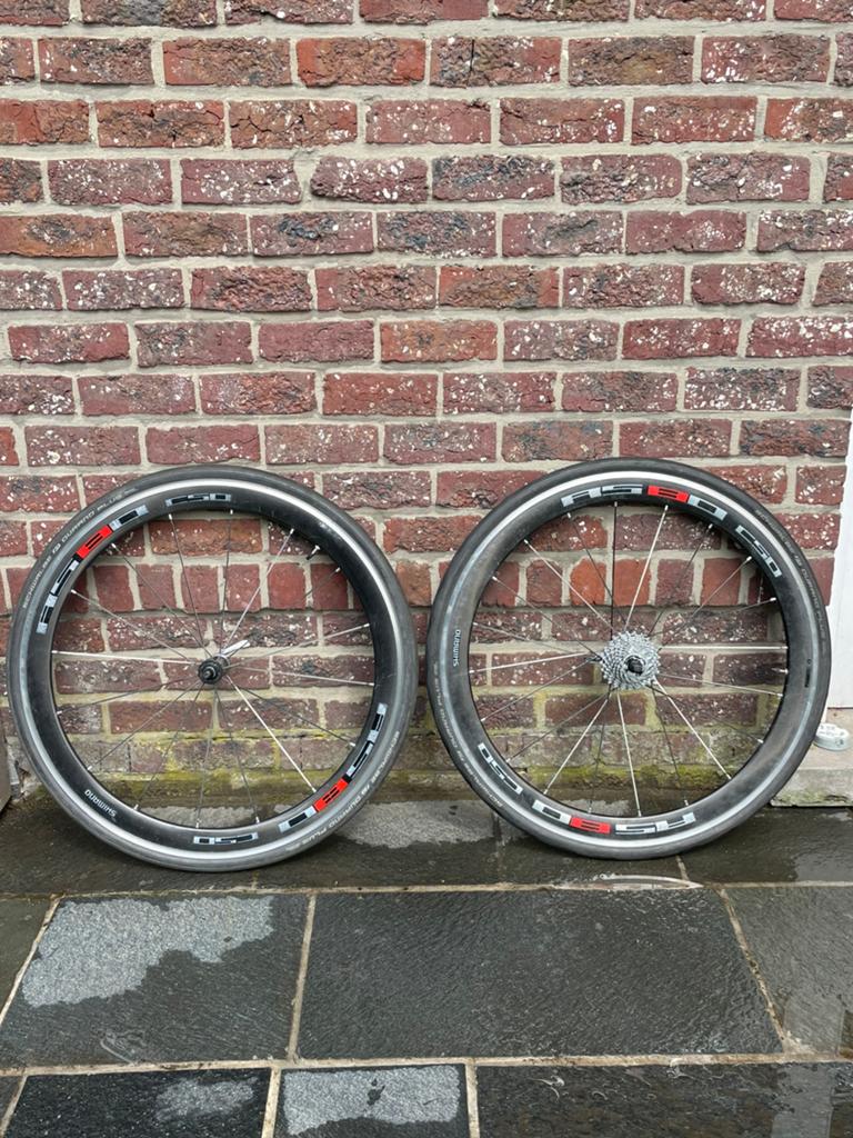 Shimano WH-RS80-C50-CL racefiets wielset, Vélos & Vélomoteurs, Vélos Pièces, Enlèvement, Utilisé, Carbone, Racefiets
