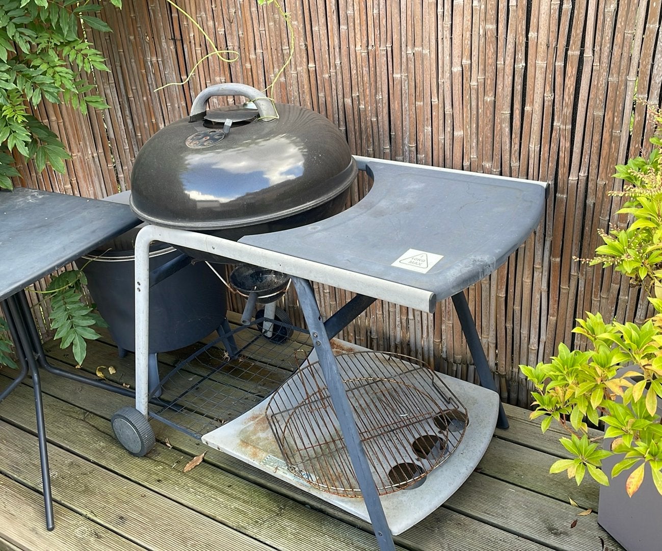 Grote bbq op wielen, Tuin en Terras, Ophalen, Gebruikt