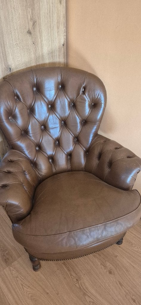 zetel, Huis en Inrichting, Zetels | Zetels, Ophalen, Gebruikt, Eenpersoons, Chesterfield