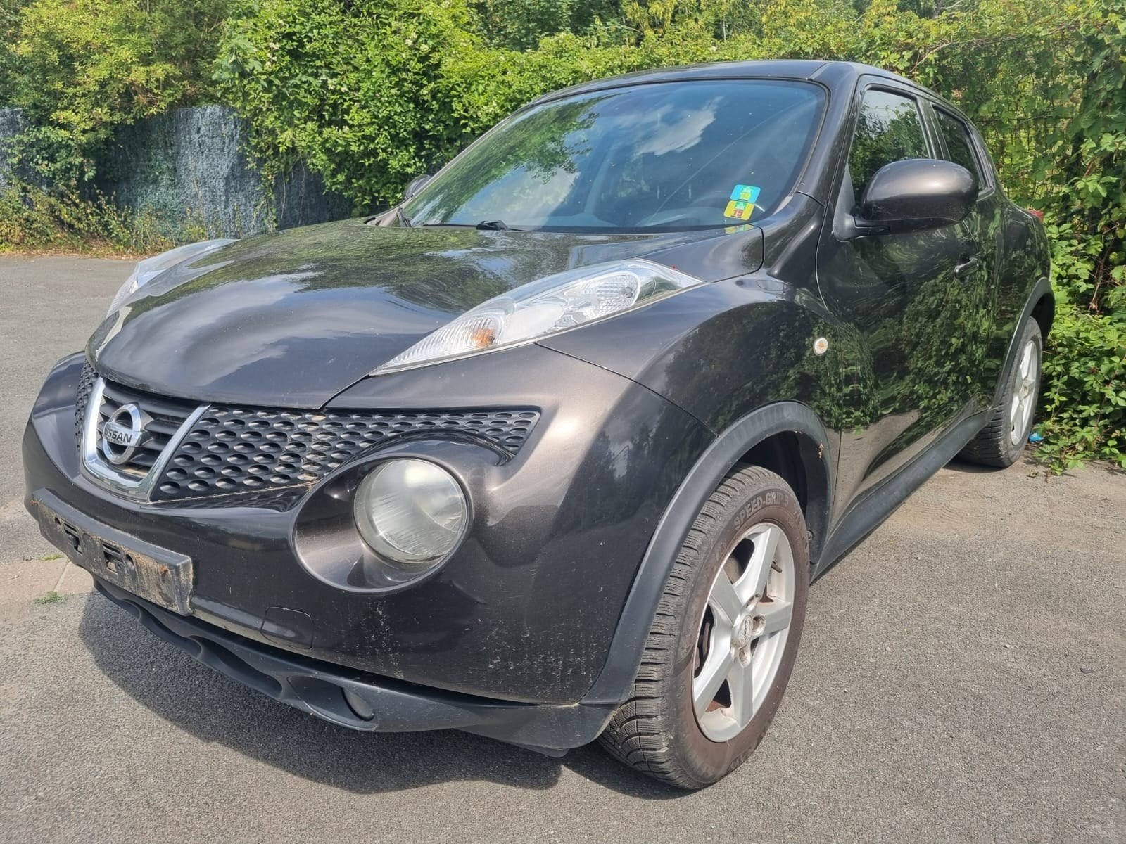 NISSAN JUKE 1.5DCI 2012 230000KM AIRCO GPS LEER PRIJS 2900€, Auto's, Nissan, Euro 5, Zwart, Leder, 5 deurs