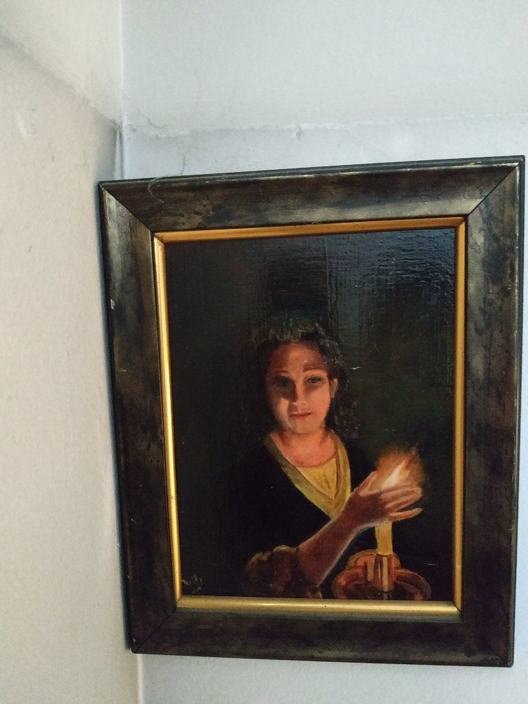 Jeune fille avec bougie, Antiquités & Art, Enlèvement