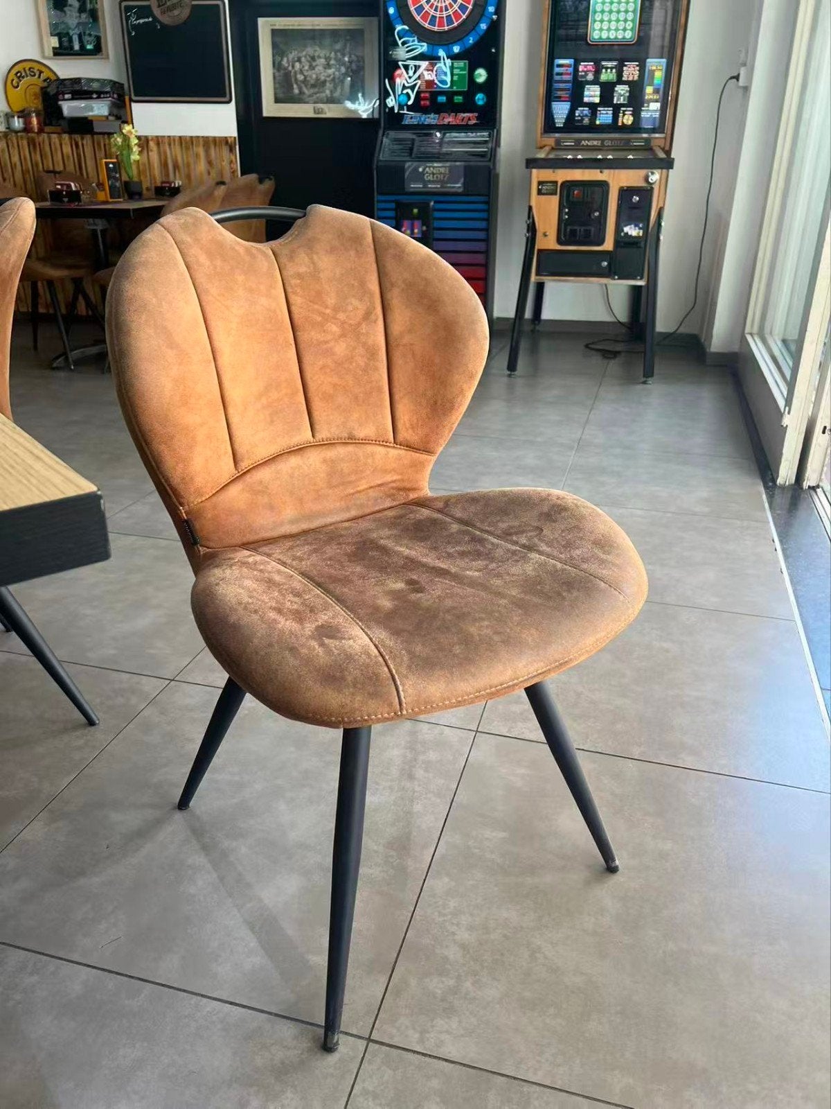 Chaise design moderne, Brun, Enlèvement, Tissus, Cinq, Six Chaises ou plus