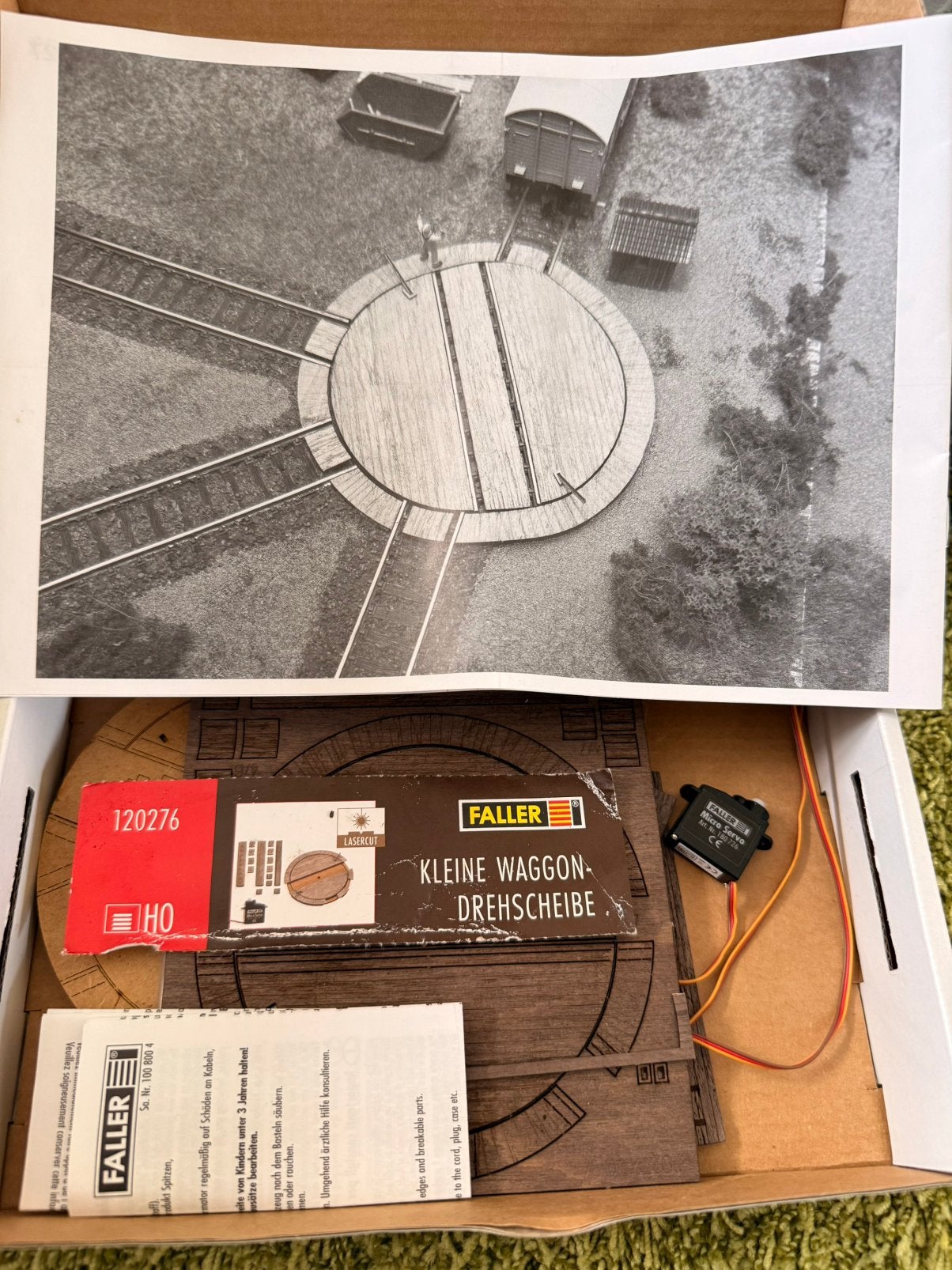 Faller 120276 H0 kleine wagondraaischijf met servo, Hobby en Vrije tijd, Ophalen of Verzenden, Zo goed als nieuw, Fleischmann