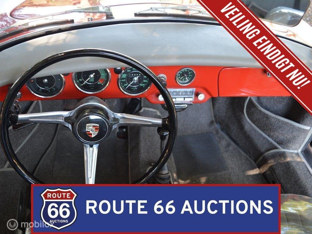Porsche 356 B Super 90 | 1960 | Route 66 Auctions, Auto's, Zwart, Bedrijf, Overige carrosserie, Porsche