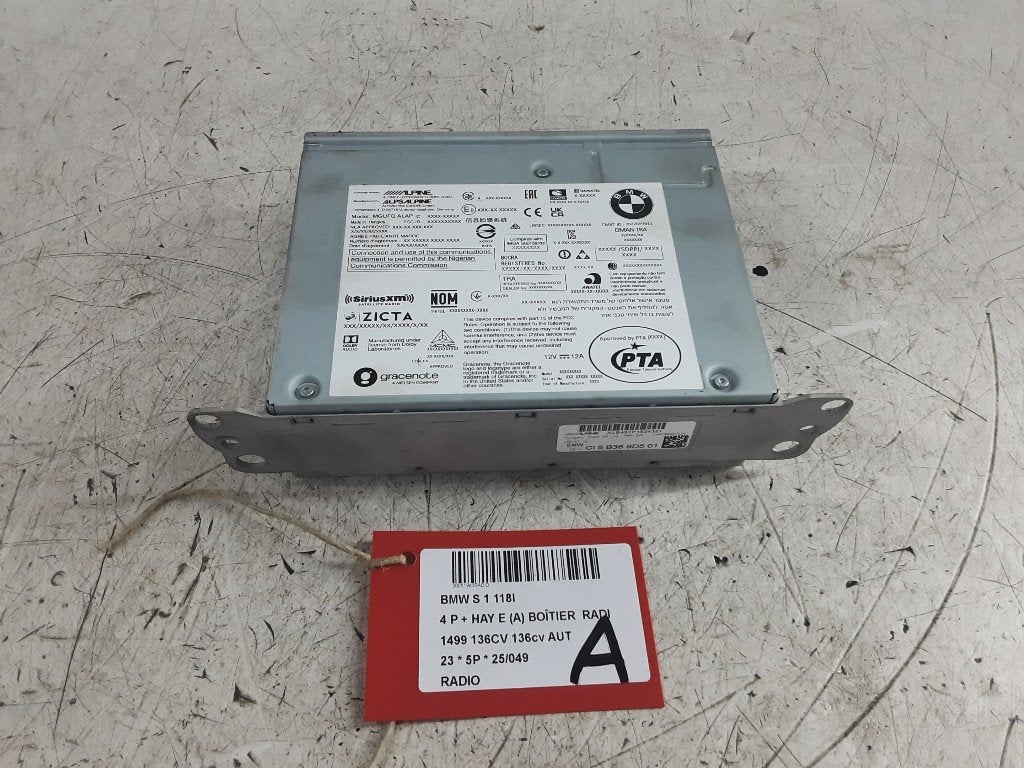 RADIO BMW 1 serie (F40) (01-2019/-) (2022DP3911), Mevr. I. Hauben, Utilisé, BMW, Rue de l'Espoir 34 34
4030  GRIVEGNÉE, BE