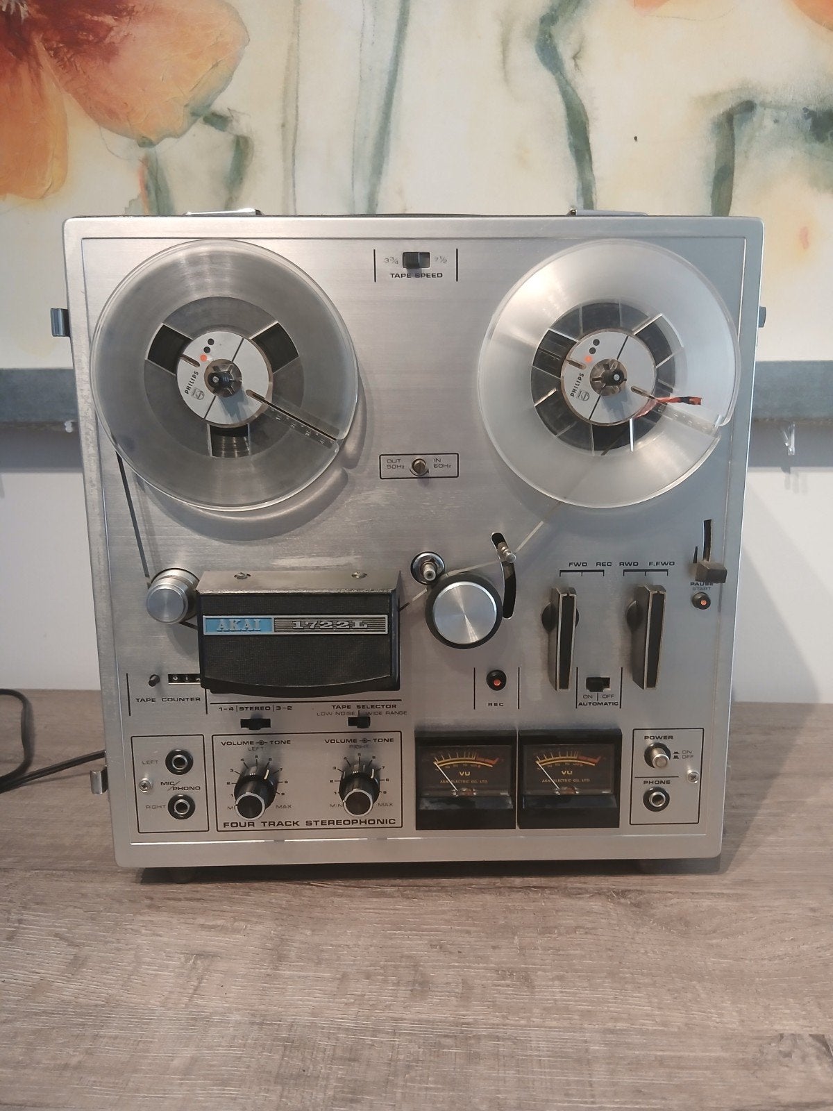 Prachtige Akai 1722L Bandrecorder - originele kap en spoelen, Audio, Tv en Foto, Bandrecorder, Ophalen, Bandrecorder