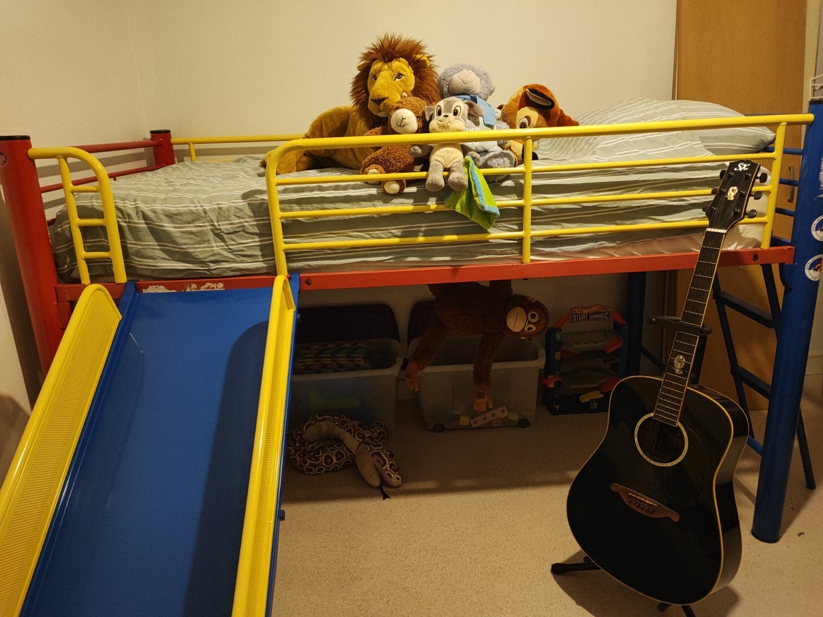 Kinderbed met glijbaan, Ophalen, Hoogslaper