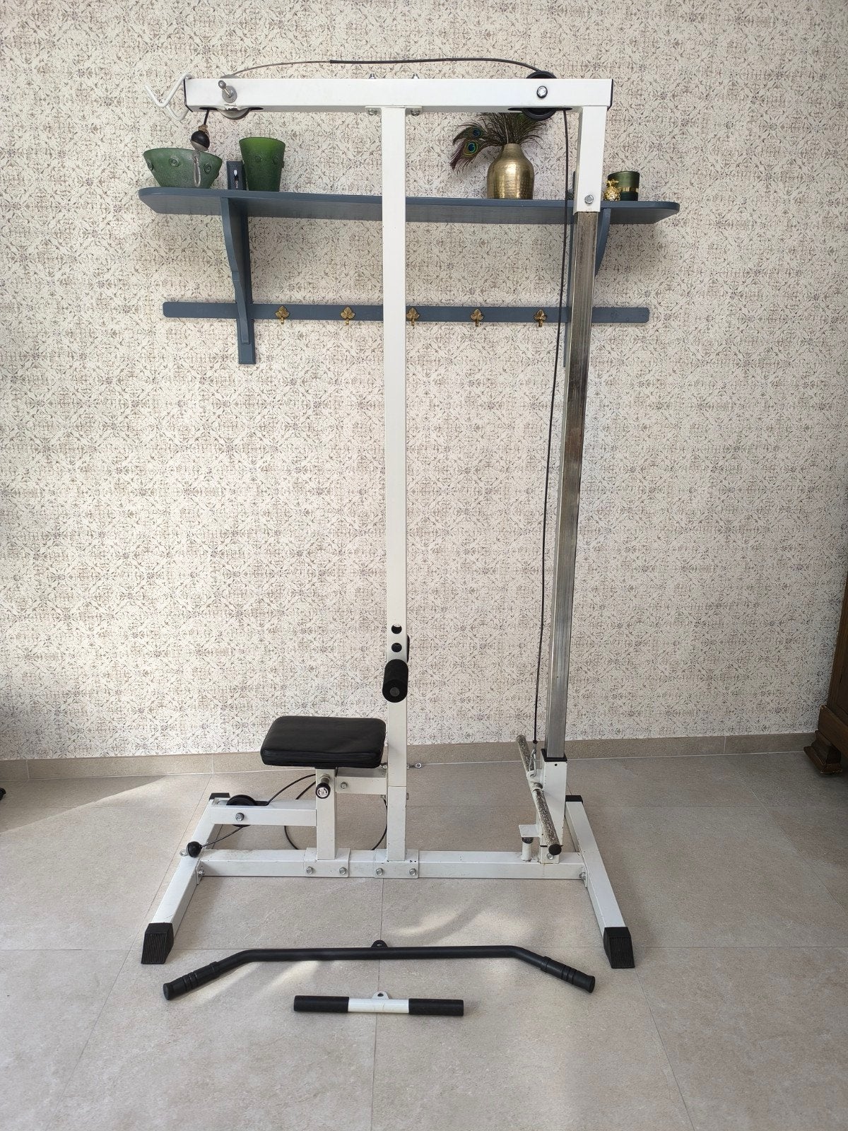 Lat pulley station (Compleet)., Sport en Fitness, Ophalen, Armen, Gebruikt, Krachtstation