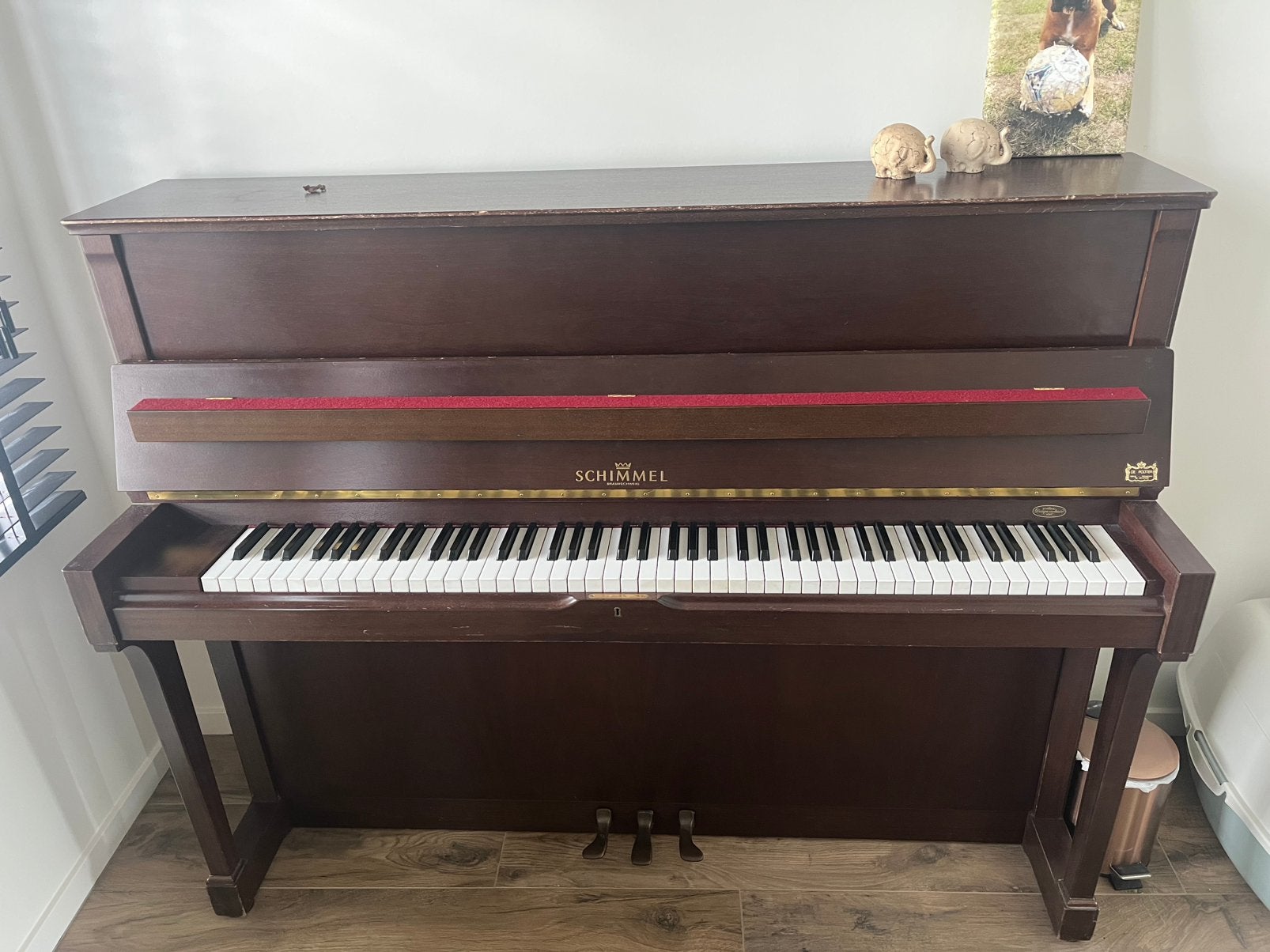 Buffetpiano Schimmel, Muziek en Instrumenten, Ophalen, Zo goed als nieuw, Piano
