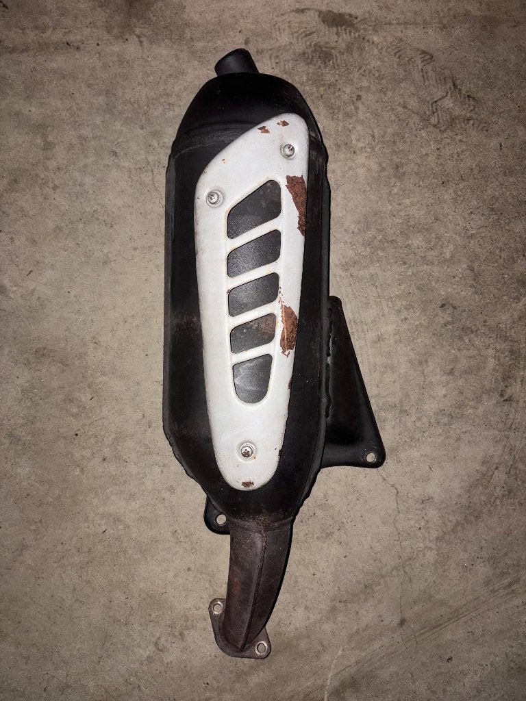 Sm04 uitlaat piaggio 125-180cc, Ophalen of Verzenden, Zo goed als nieuw, Uitlaat, Piaggio