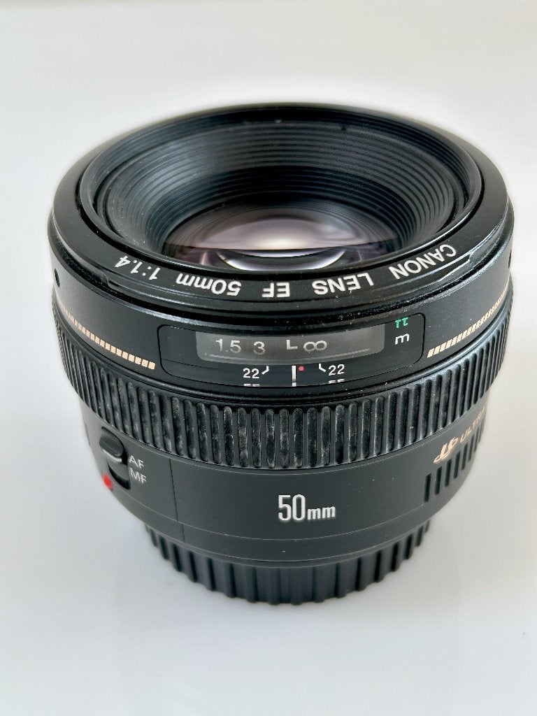 Canon EF 50 mm f/1,4 USM, Moteur autofocus ultrasonique, Lentille standard, Utilisé, 50 mm