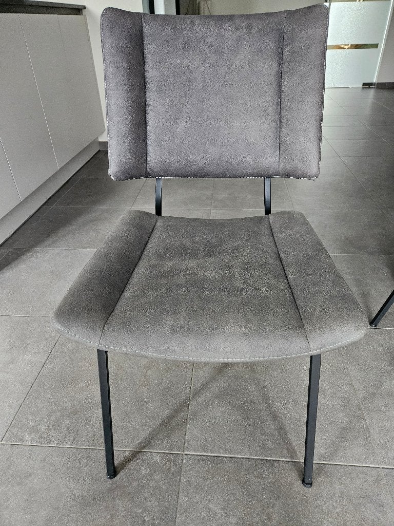 6 stoelen tatum xoon, Maison & Meubles, Enlèvement, Comme neuf, Gris, Cinq, Six Chaises ou plus