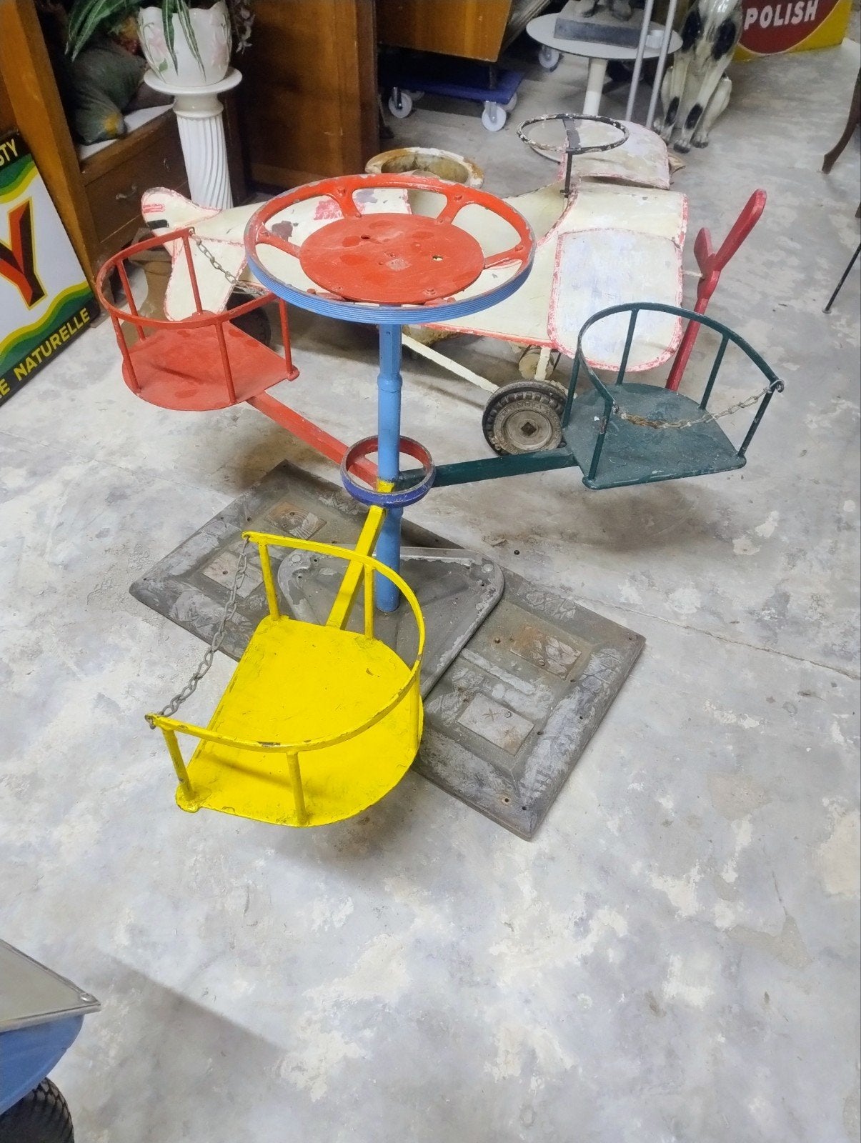 Draaimolen klein model.jaren 50. Leuke patin 200€, Antiek en Kunst, Ophalen