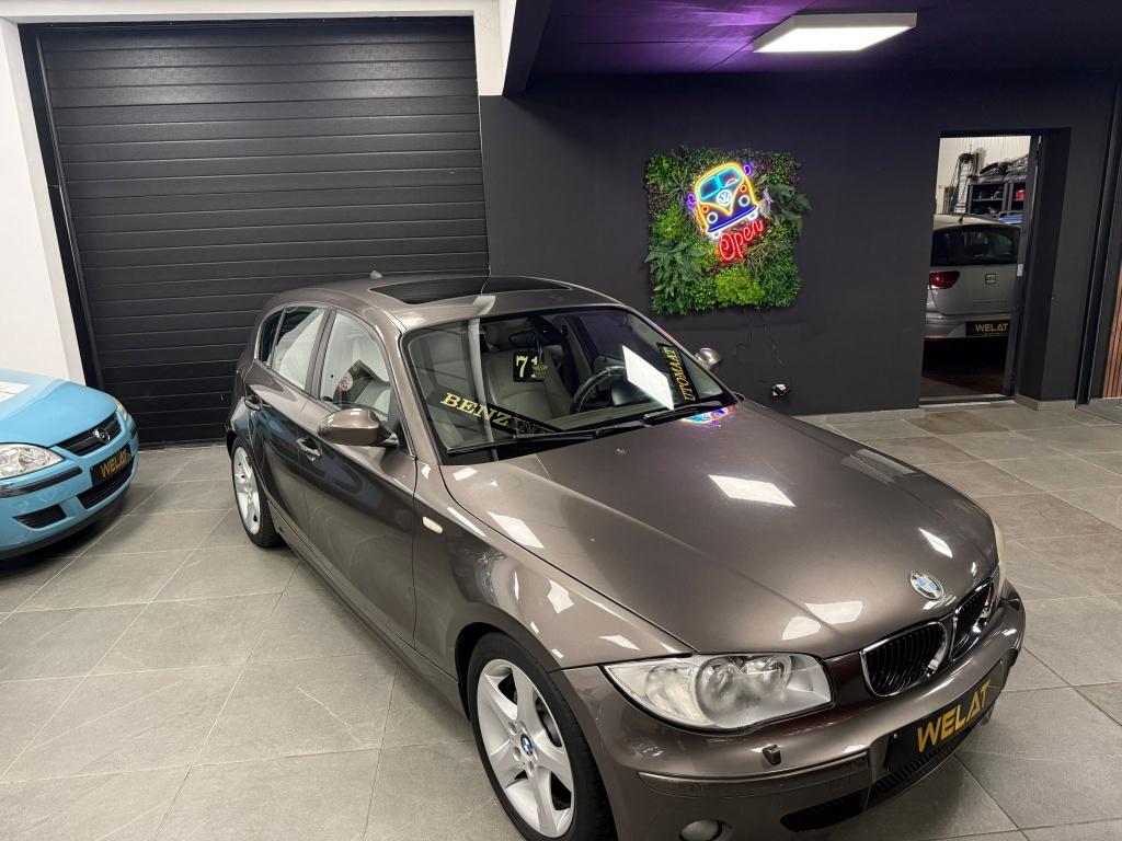 BMW 1 BENZINE 150 PK AUTOMAAT 2008/TOPSTAAT, Auto's, BMW, 1 Reeks, Bruin, Bedrijf, Grijs