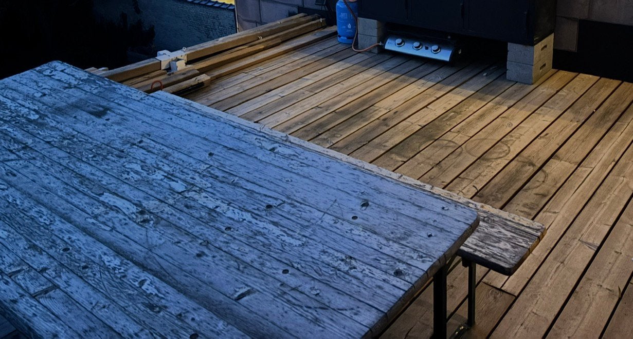 Table de brasserie a donner, Ophalen, Gebruikt, Hout