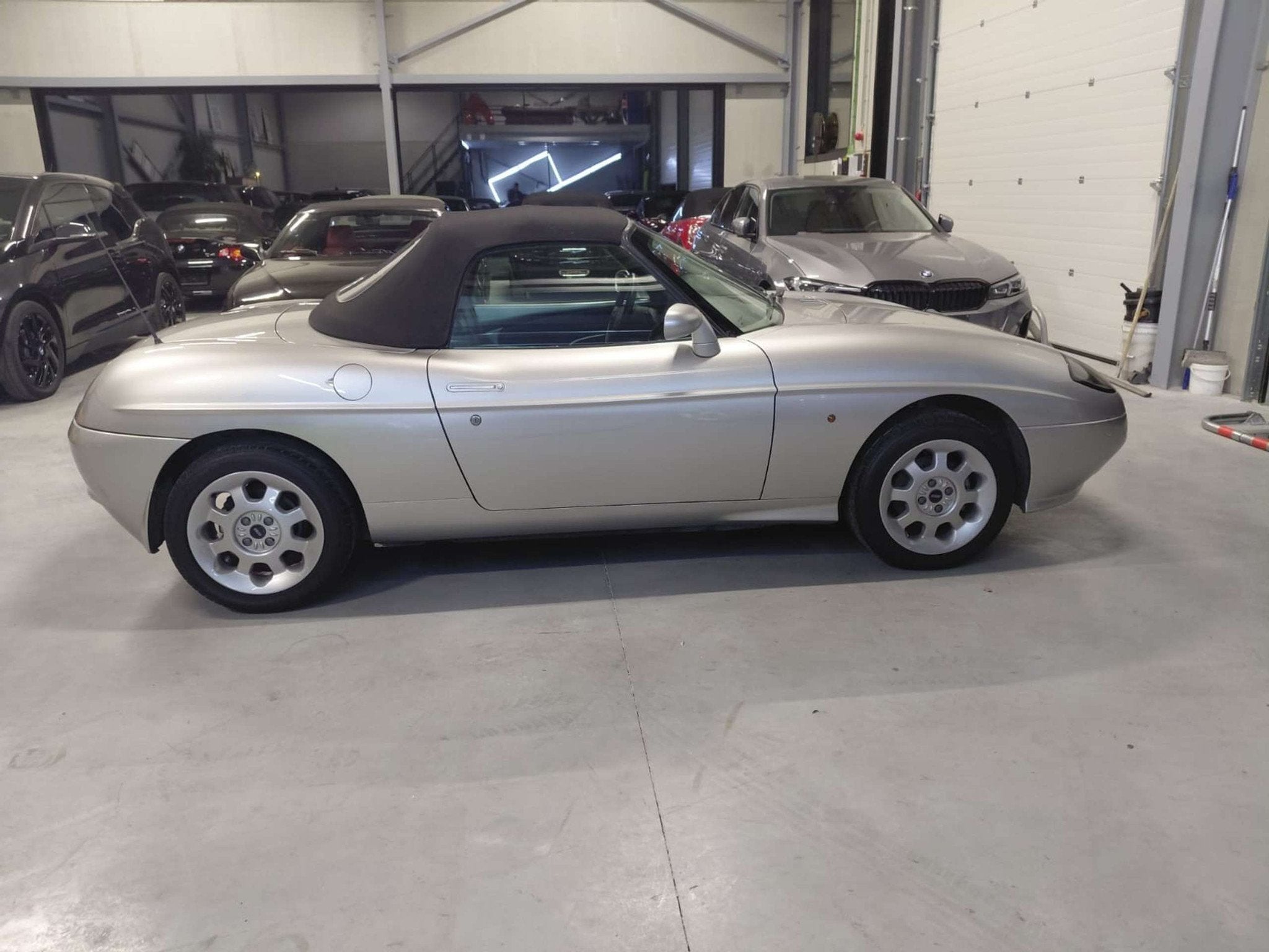 Fiat Barchetta 1.7i 16v 1E EIG. (bj 1996), Auto's, Voorwielaandrijving, Zwart, Cabriolet, Leder
