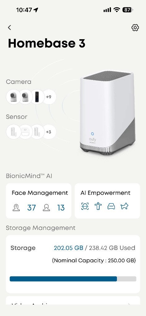 Eufy complete Homebase 3 + 12x camera, Ophalen of Verzenden, Zo goed als nieuw, Binnencamera