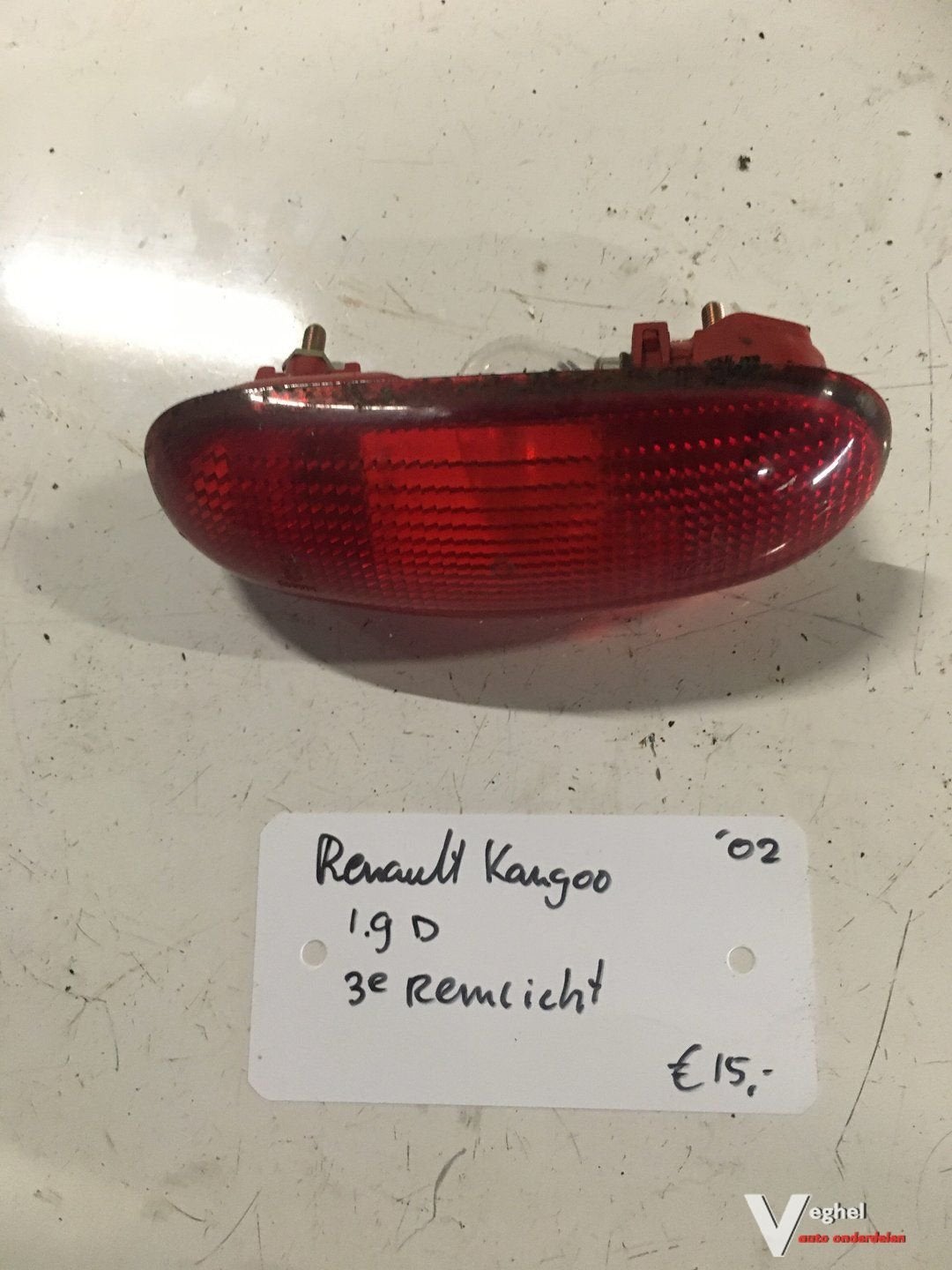 Renault Kangoo 2002 1.9 diesel  Derde Remlicht, Gebruikt, -, -, Ophalen of Verzenden