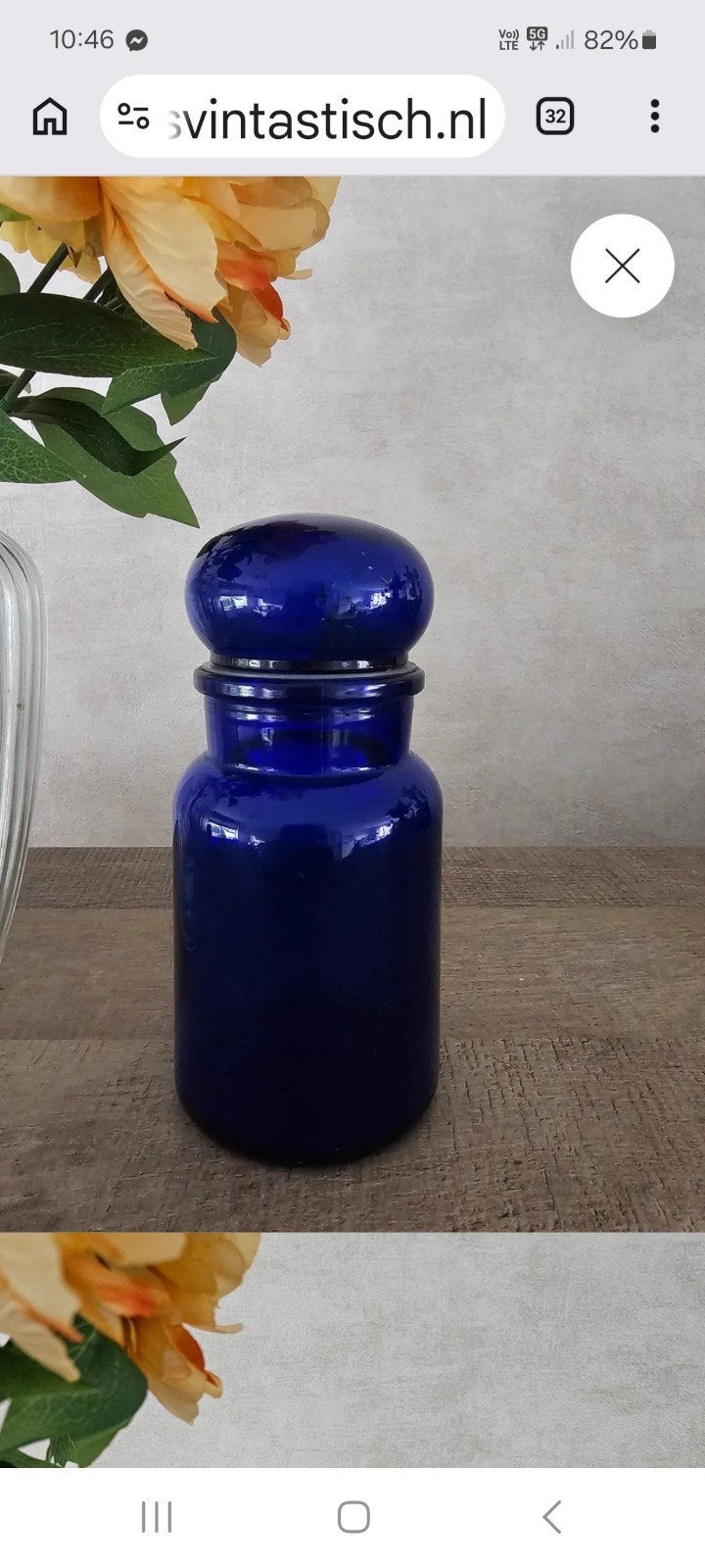 Glazen Apothekers pot vintage, Huis en Inrichting, Ophalen