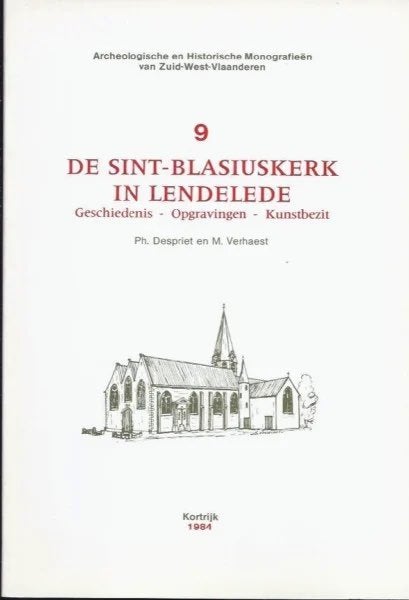 ST.-BLASIUSKERK LENDELEDE (ARCHEOLOGIE ZUID-WEST-VLAANDEREN), Boeken, Geschiedenis | Stad en Regio, Gelezen, Ophalen of Verzenden