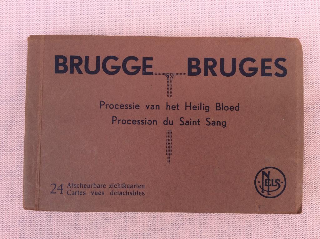 BRUGGE BLOEDPROCESSIE BOEKJE MET 24 OUDE POSTKAARTEN, Ophalen of Verzenden, 1940 tot 1960, Ongelopen, West-Vlaanderen