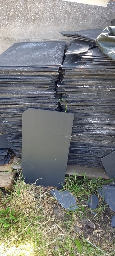 Façades en ardoise/ardoises 60x40 cm - 2 euros chacune, Bricolage & Construction, Enlèvement, Utilisé