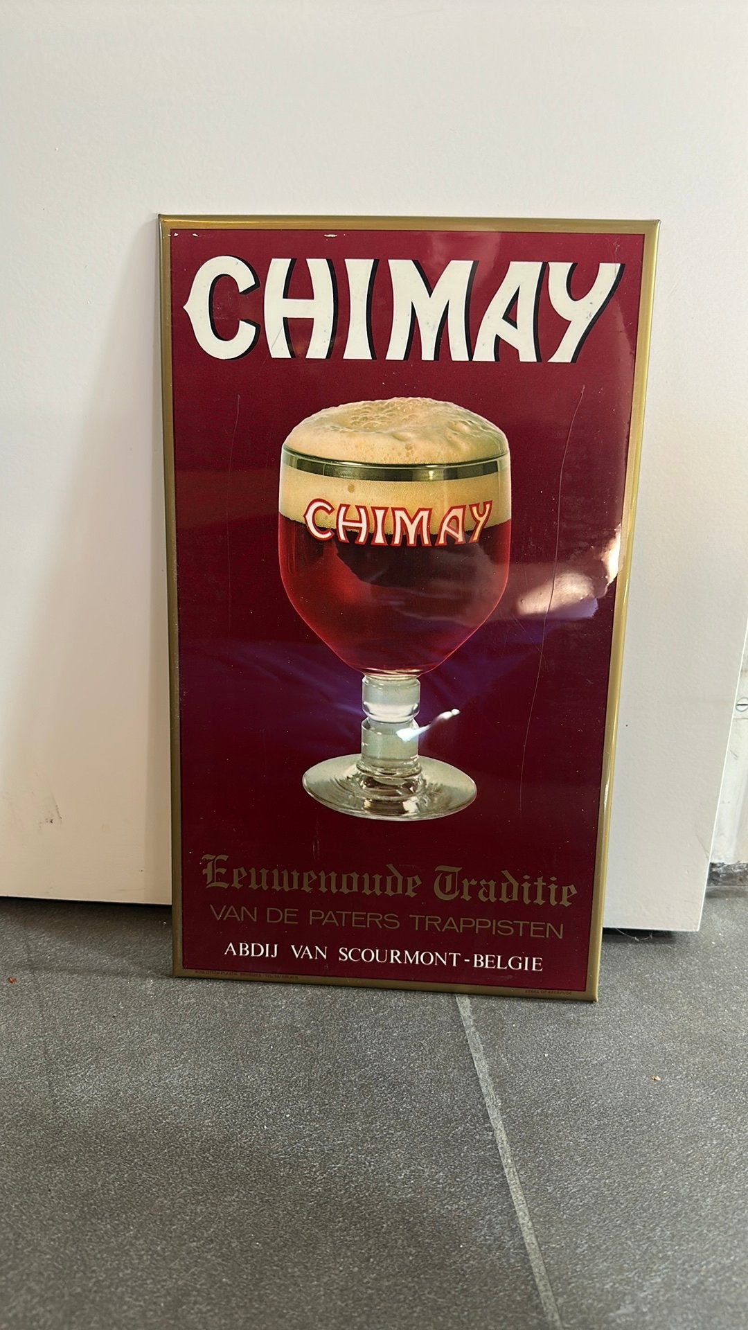 Chimay Reclamebord, Collections, Enlèvement ou Envoi, Comme neuf, Panneau publicitaire