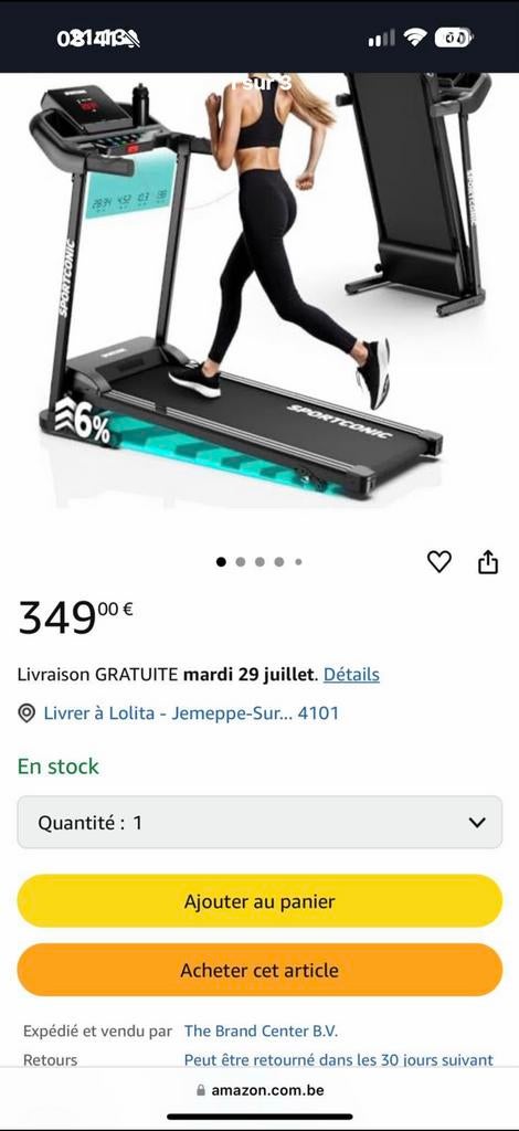 Tapis de course, Ophalen of Verzenden, Zo goed als nieuw