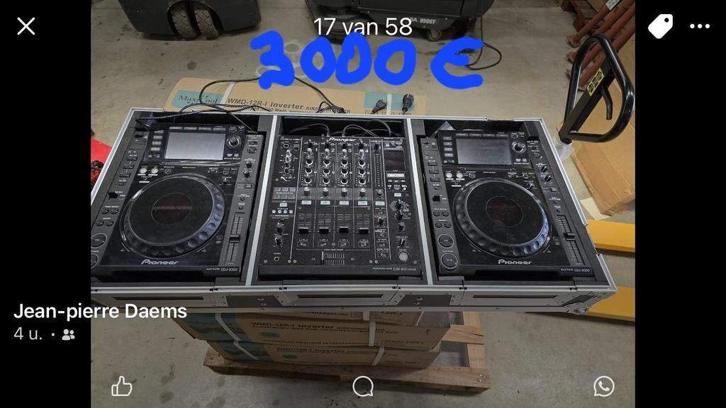 Dj set pioneer djm 900 met cdj2000, Enlèvement, Pioneer