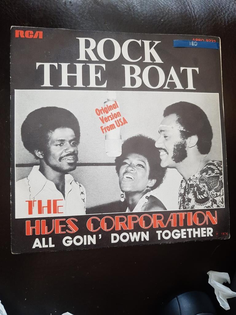 Vinyl 45trs- the hues corporation- rock the boat, Ophalen of Verzenden, Gebruikt