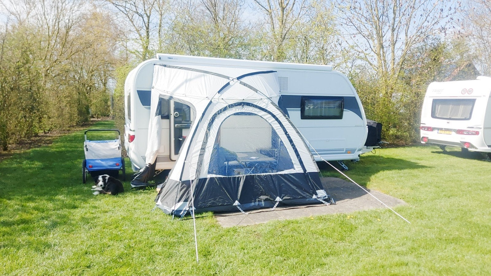 Obelink treffer plus caravan voortent, Ophalen