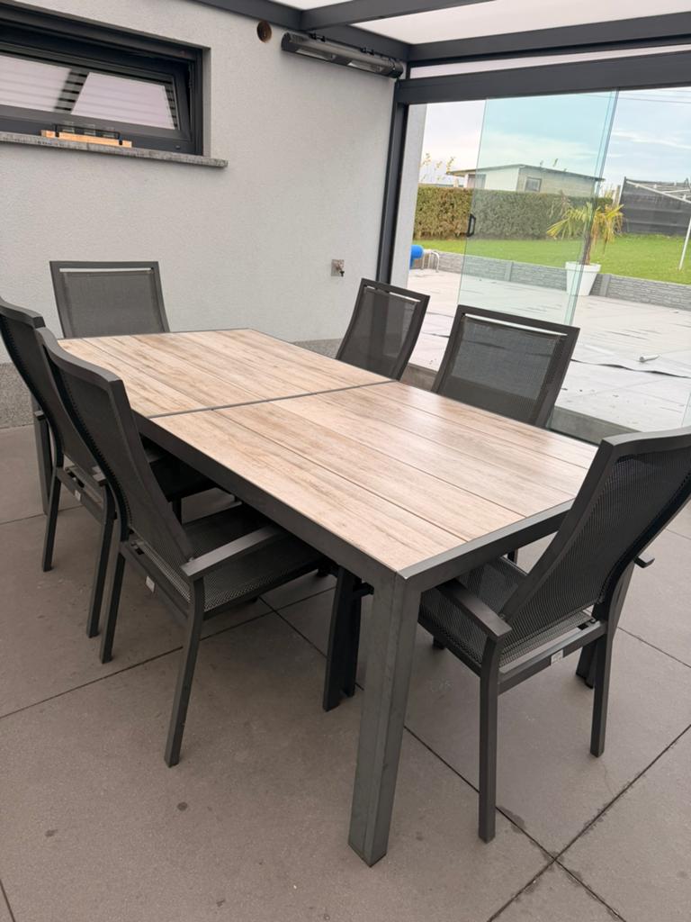 Table et chaisse terasse, Enlèvement, Comme neuf