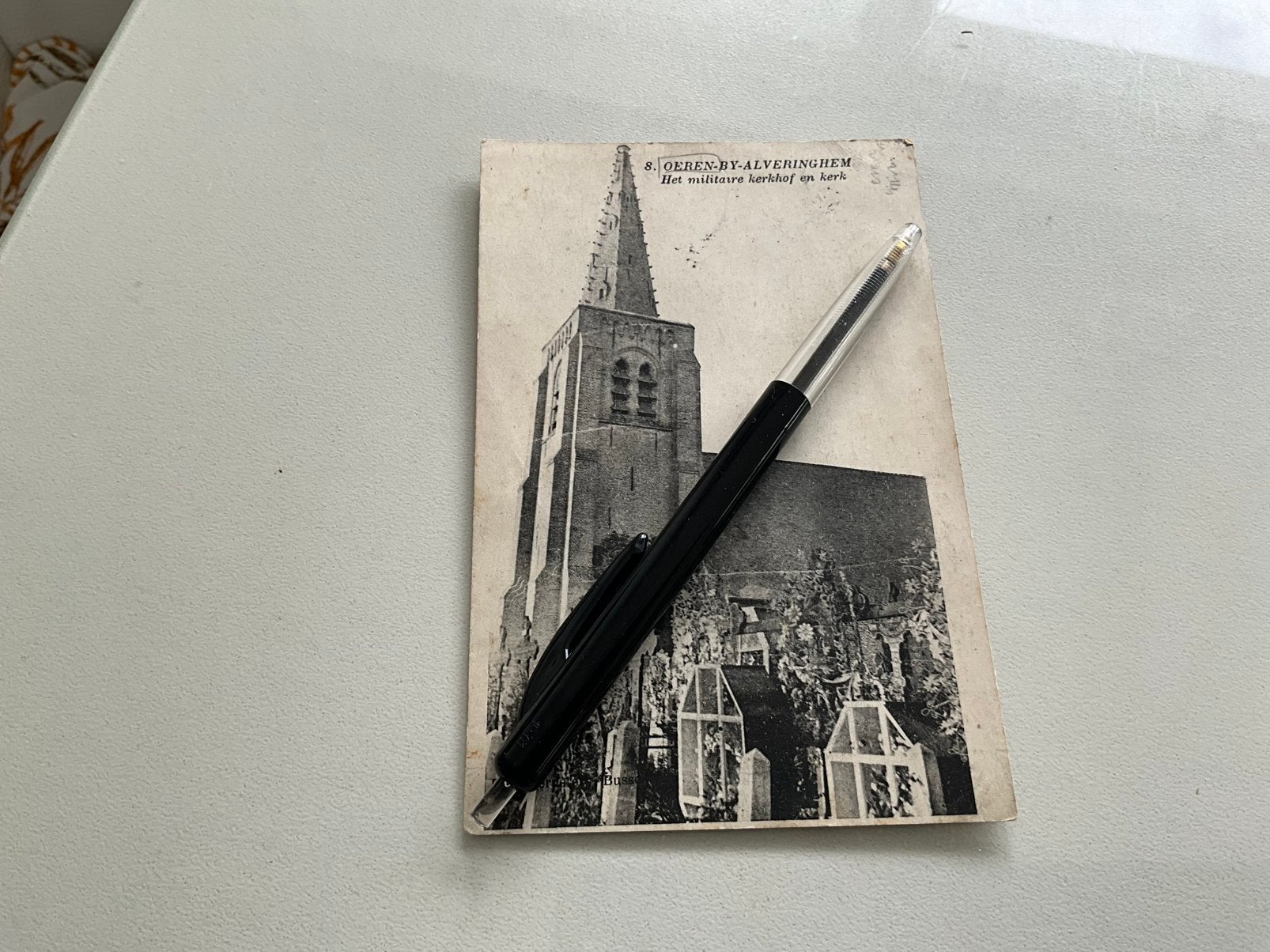 Unieke WOI  Oeren-Alveringem + handgeschreven brief (1920s), Ophalen of Verzenden, Namen