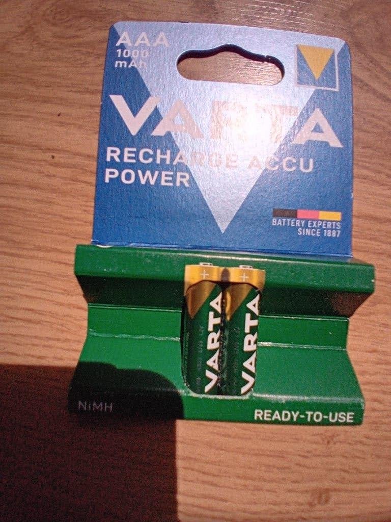 Herlaadbare batterijen Varta AAA 1000mAh, Ophalen, Nieuw