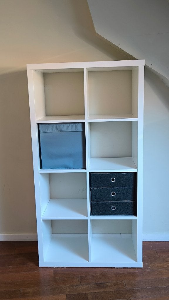 KEA KALLAX kast 4x2, Ophalen, Overige materialen, 100 tot 150 cm, Zo goed als nieuw