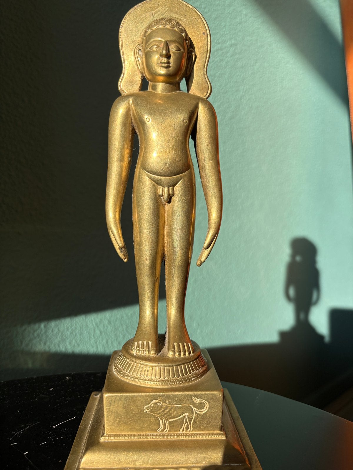Antiek Jain brons India !, Goud, India, Ophalen of Verzenden, Brons
