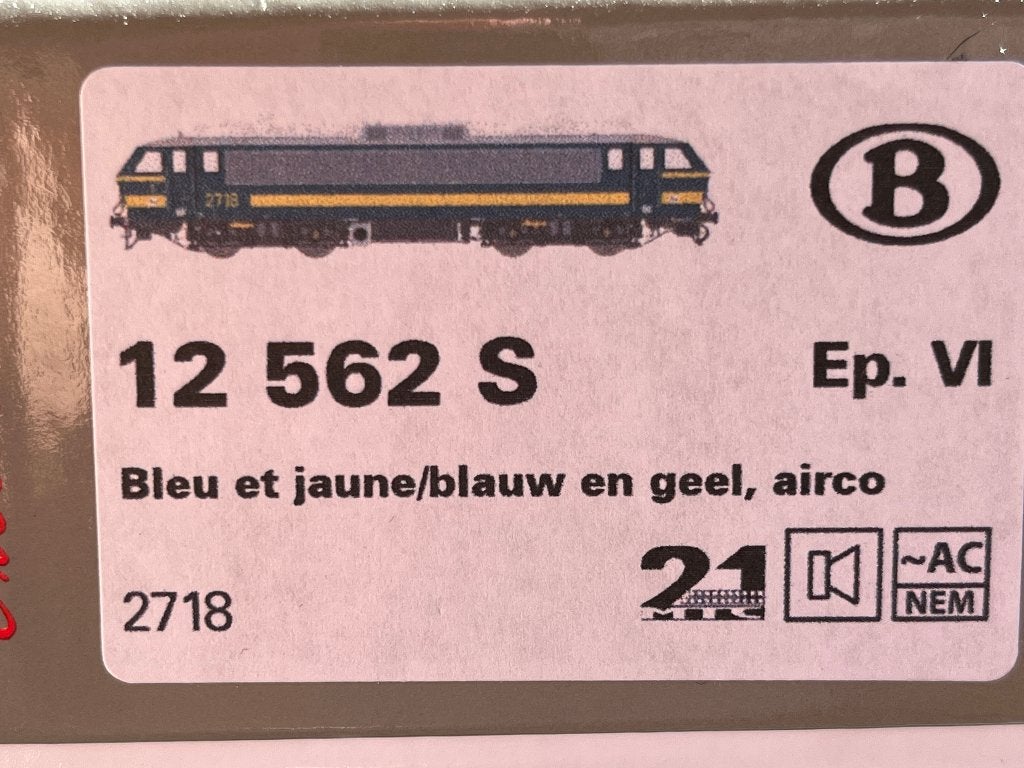 LS MODELS 12562S 2718 AC HO SNCB, Envoi, Neuf, Courant alternatif, Locomotive